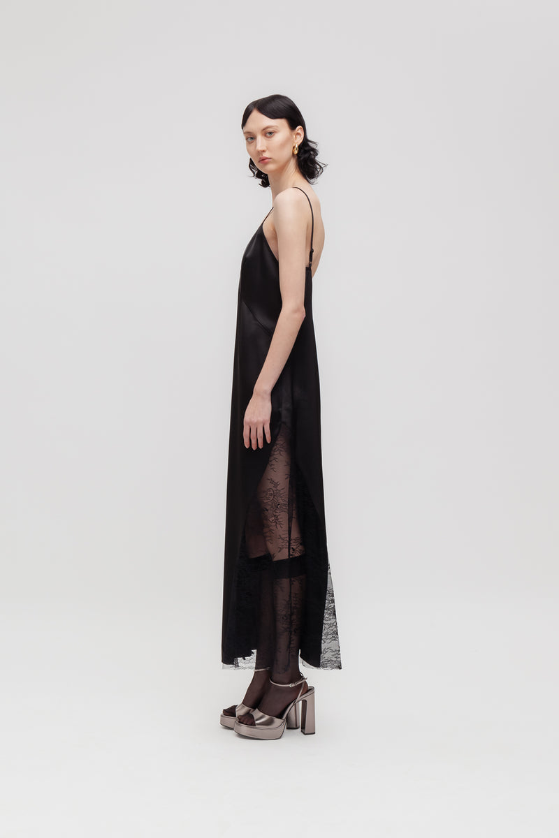 Weili zheng Abito lingerie in satin Consegna Veloce