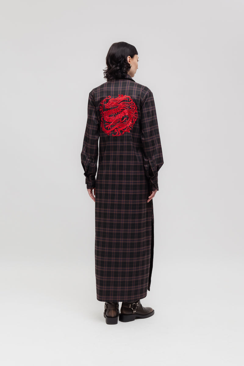 Weili zheng Abito camicia lungo con ricamo Promozione Limitata