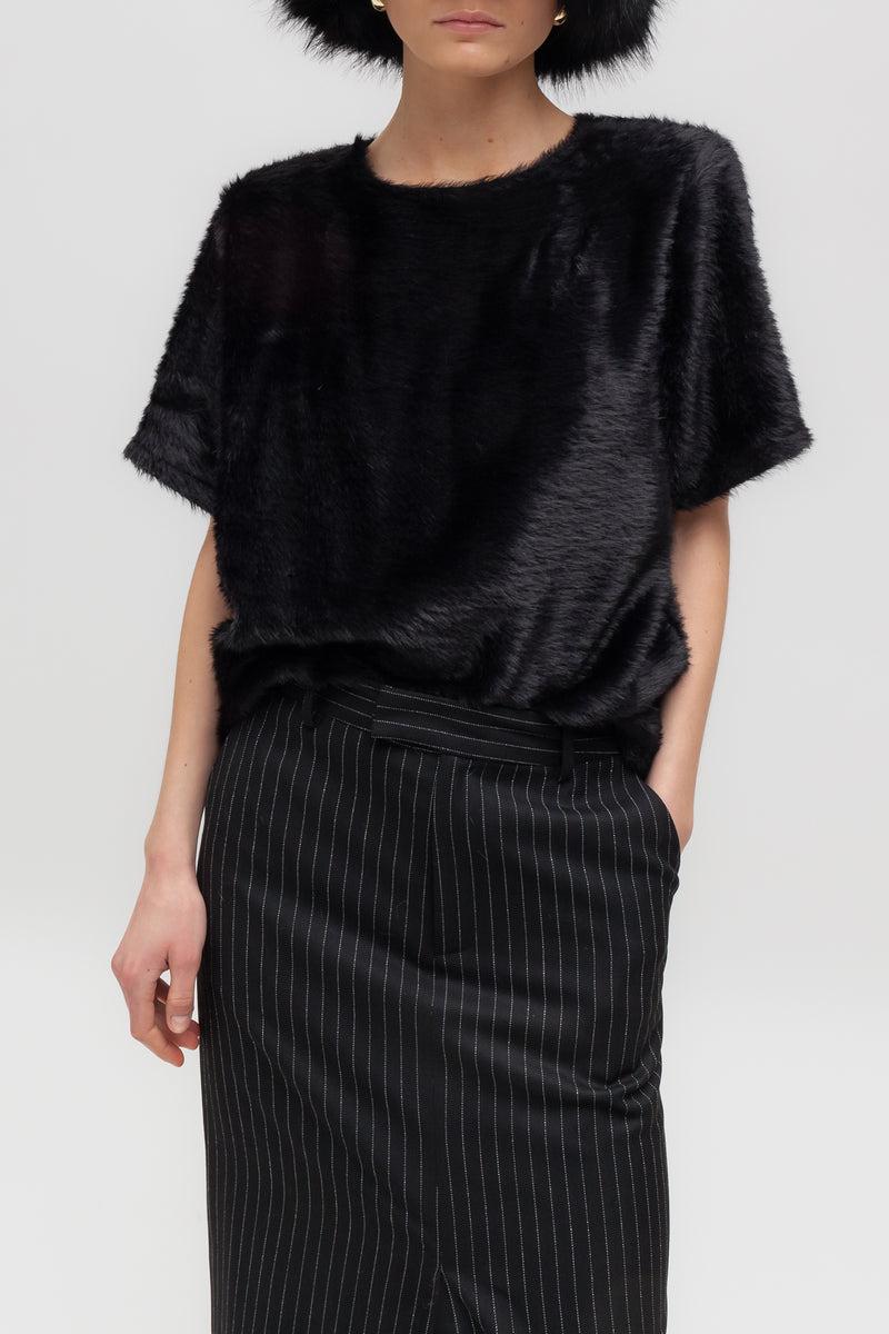 Weili zheng T-shirt in tessuto furry Offerta