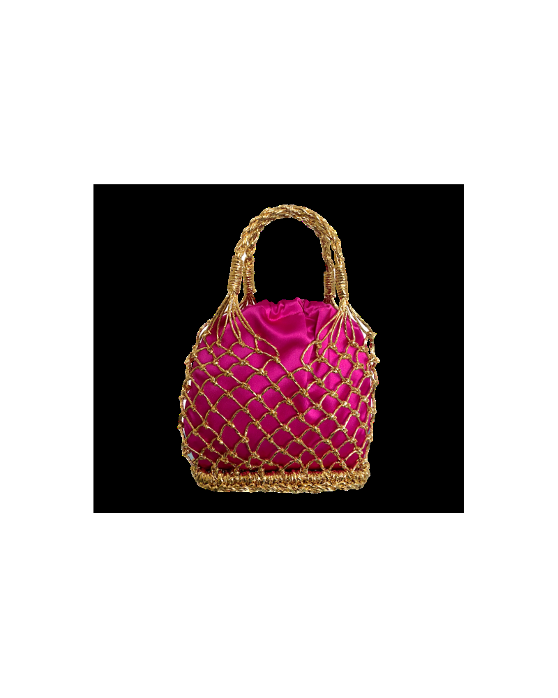 Y'am Capri Helenuccia Bag + un sacchetto colorato fuchsia Sottocosto