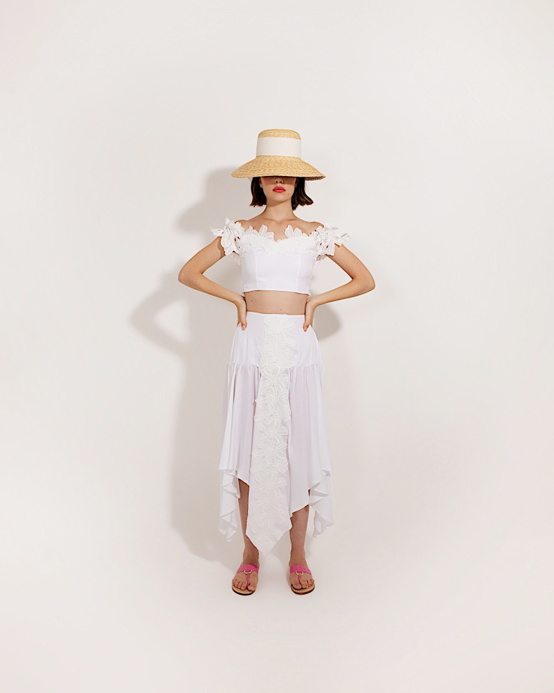 Y'am Capri Orchidea Skirt Vendite Flash
