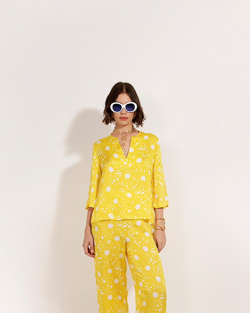 Y'am Capri Olivia shirt Nuovo