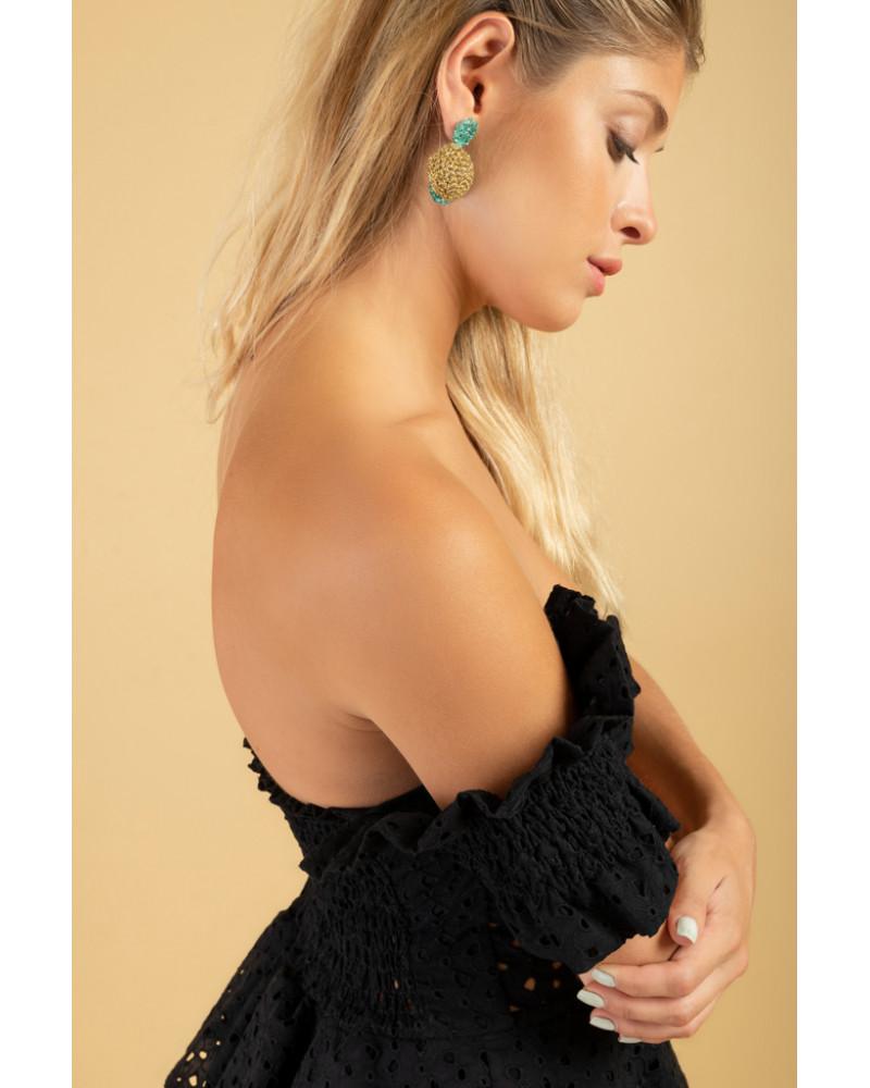 Y'am Capri Lemons Crochet earrings (small size) Promozione