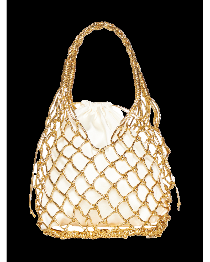 Y'am Capri Helenuccia Bag Oro Spedizione Gratuita