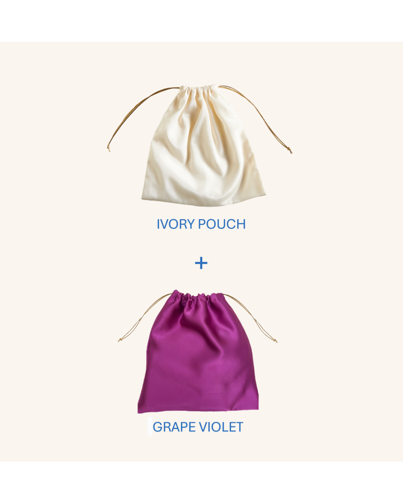 Y'am Capri Helenuccia Bag + un sacchetto colorato viola chiaro Negozi Online