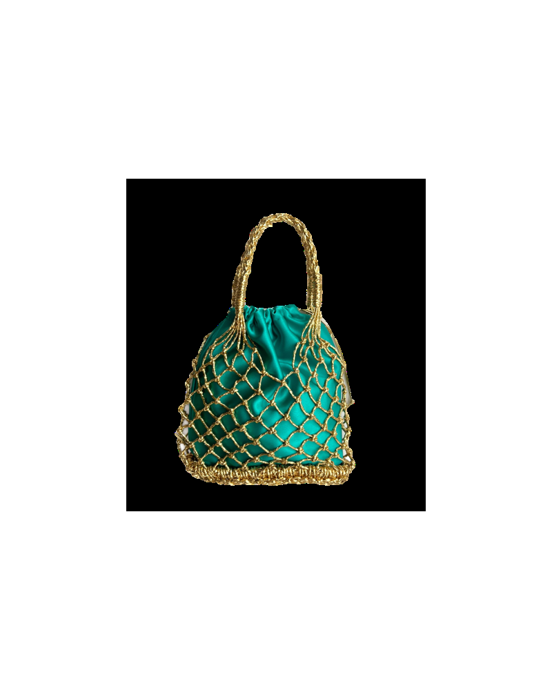 Y'am Capri Helenuccia Bag + un sacchetto colorato verde smeraldo Promozione Limitata