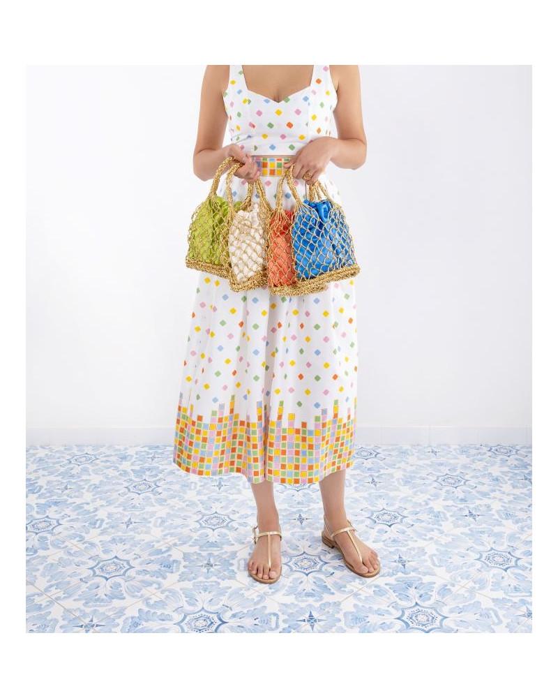 Y'am Capri Helenuccia Bag + un sacchetto colorato In Linea