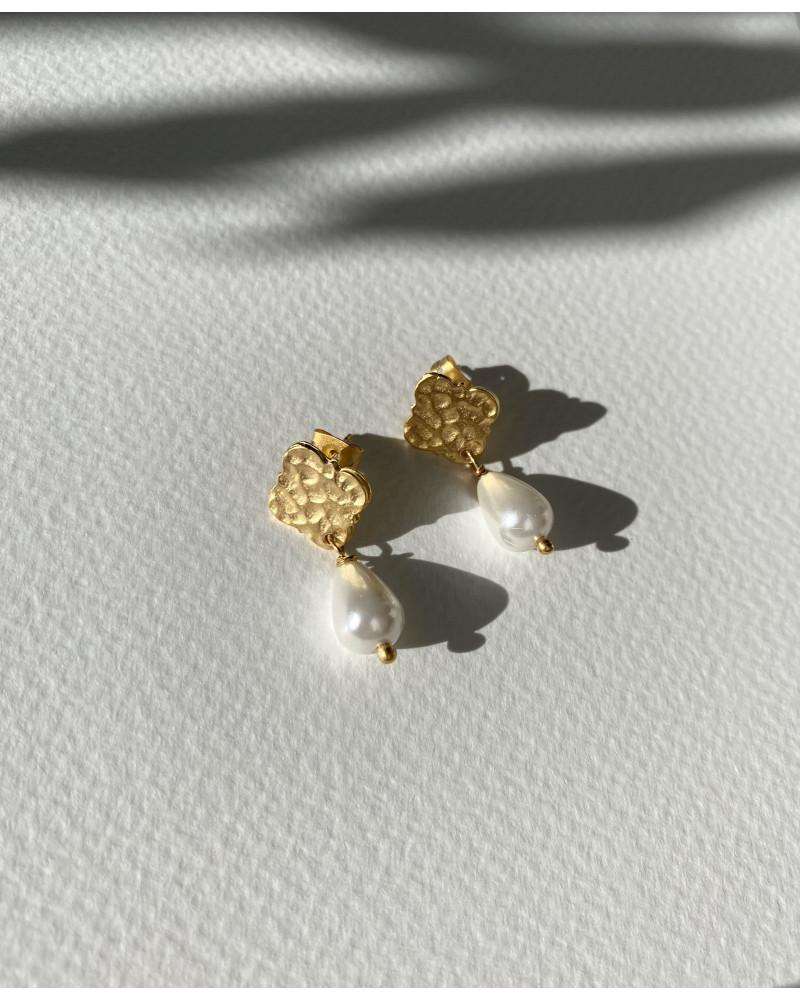 Y'am Capri Y'AM mini stud earrings with pearls Negozi Online