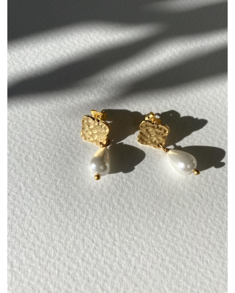 Y'am Capri Y'AM mini stud earrings with pearls Negozi Online