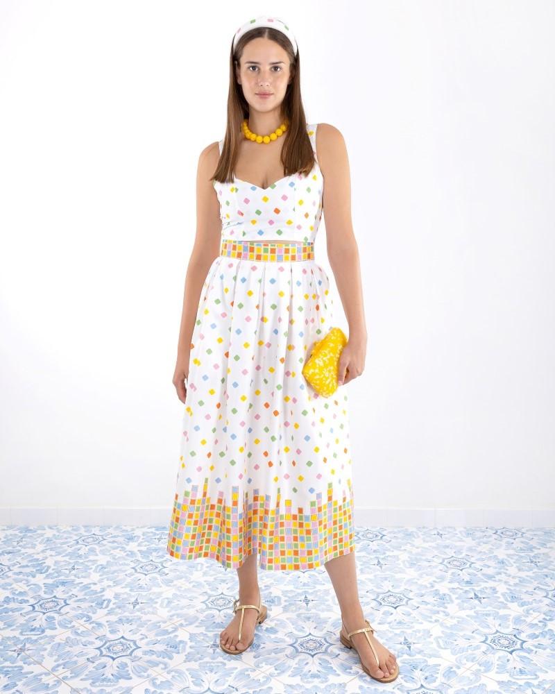 Y'am Capri Audrey Skirt In Linea
