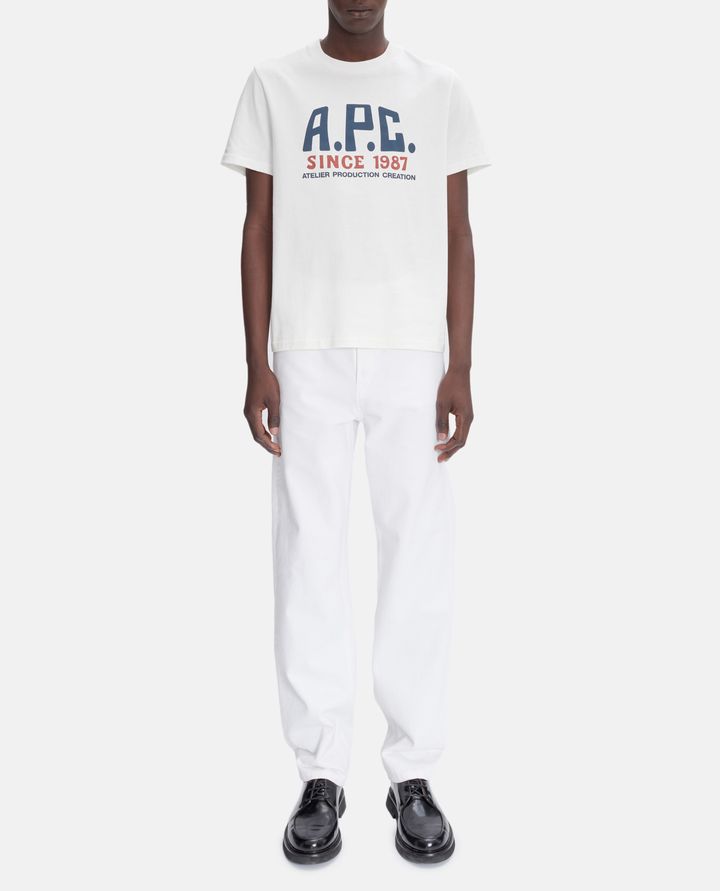 A.P.C. T-SHIRT CON STAMPA LOGO Sconti questo mese