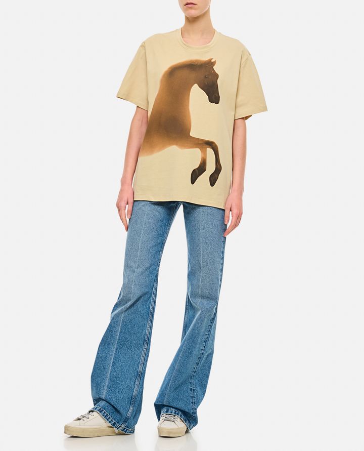 Stella McCartney FADED HORSES T-SHIRT Offerta Giorno del Papà