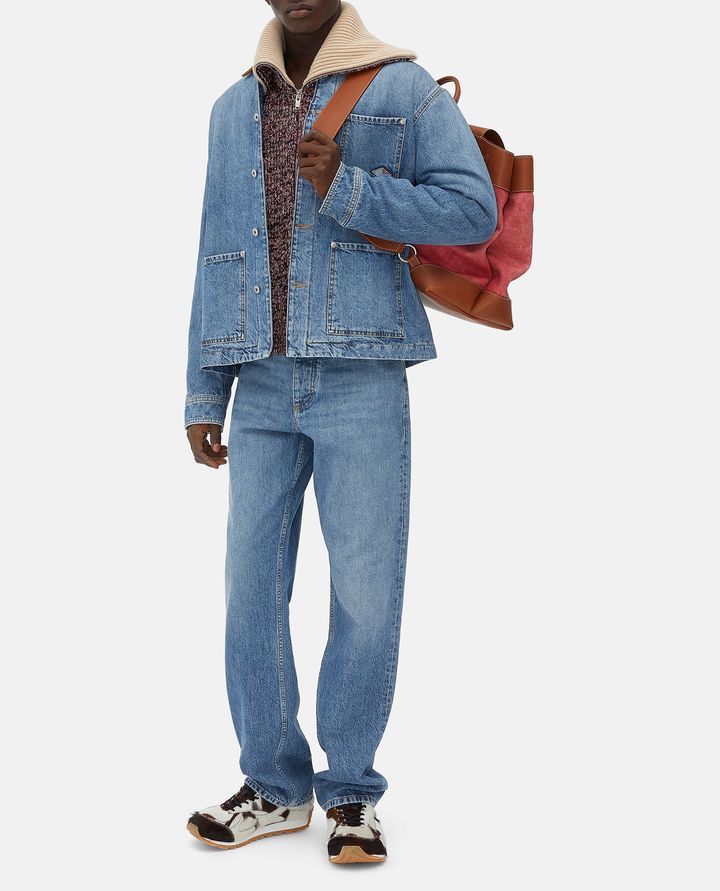 Bottega Veneta VINTAGE INDIGO DENIM JACKET Liquidazione