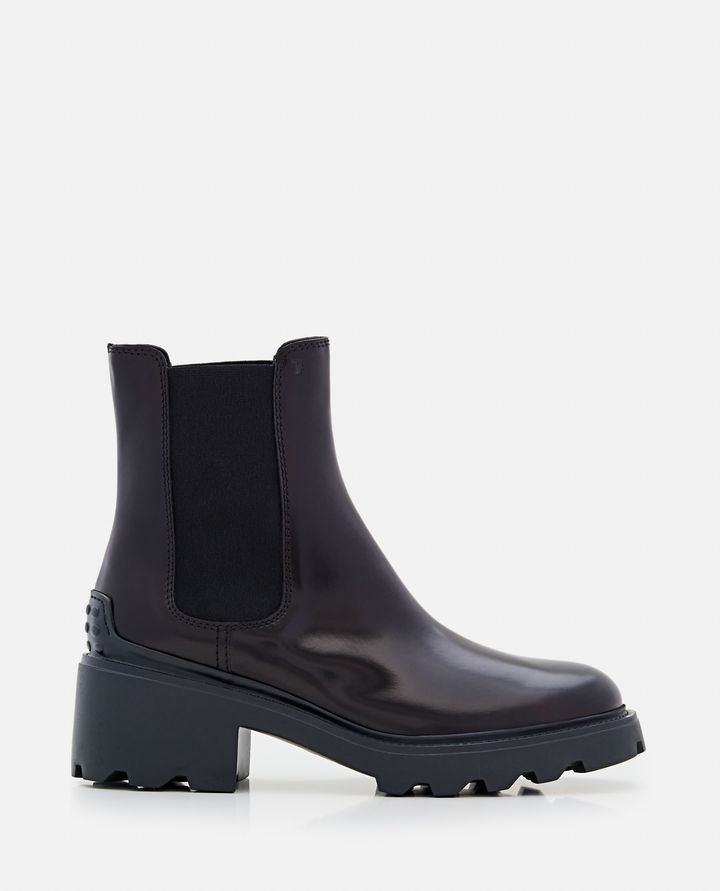 Tod's STIVALI CHELSEA IN VERNICE CON PLATFORM Vendita Calda