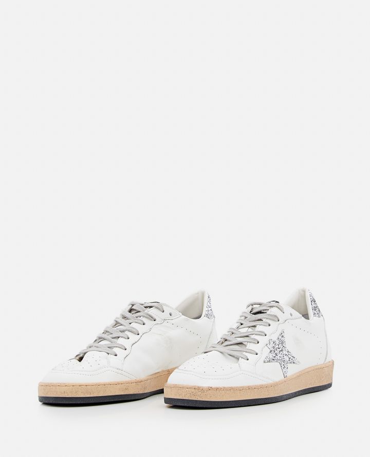 Golden Goose BALLSTAR SNEAKERS PELLE E GLITTER Offerta Giorno del Papà