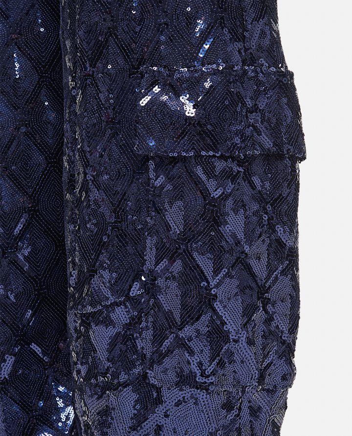 Rotate Birger Christensen PANTALONI CARGO CON PAILLETTES Rilascio limitato