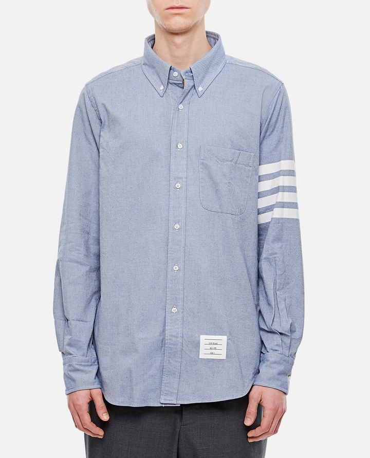 Thom Browne CAMICIA CLASSICA IN COTONE 4 RIGHE Smaltimento dello stoccaggio