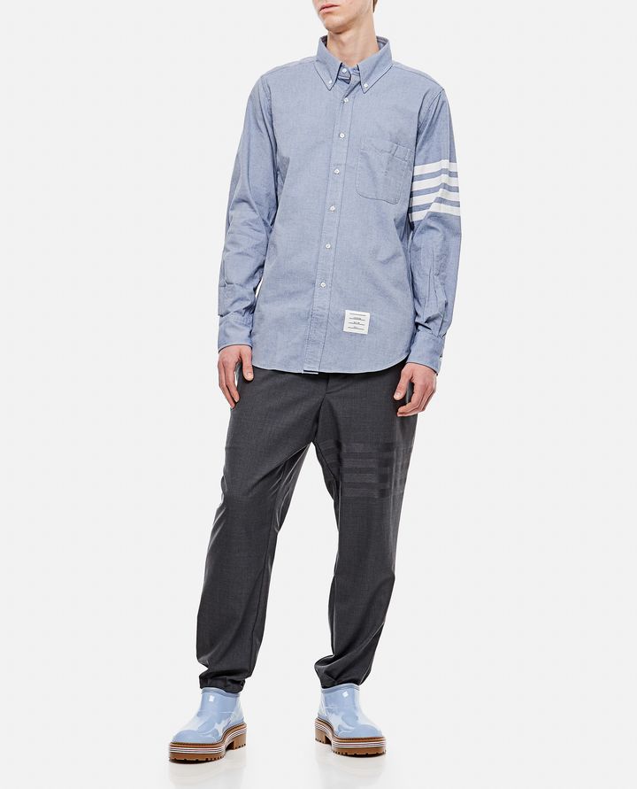 Thom Browne CAMICIA CLASSICA IN COTONE 4 RIGHE Smaltimento dello stoccaggio