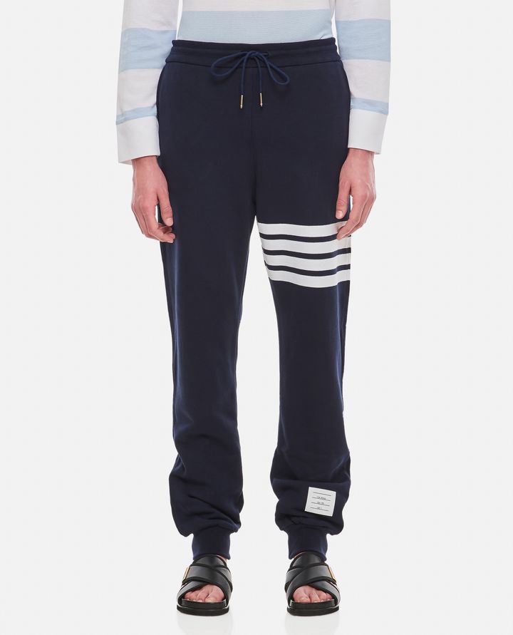 Thom Browne PANTALONE IN FELPA CLASSICA LOOPBACK 4 BAR DA UOMO - THOM BROWNE Latest fashion