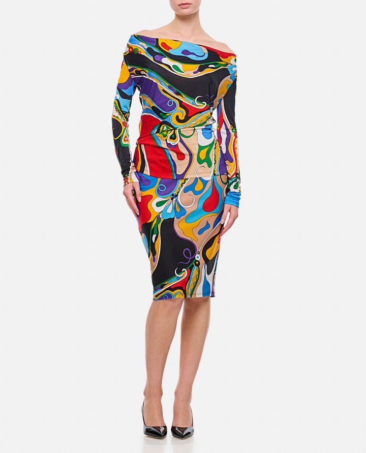 Emilio Pucci MAGLIA A MANICHE LUNGHE MULTICOLOR Enormi sconti