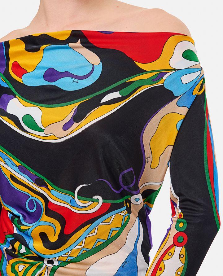 Emilio Pucci MAGLIA A MANICHE LUNGHE MULTICOLOR Enormi sconti