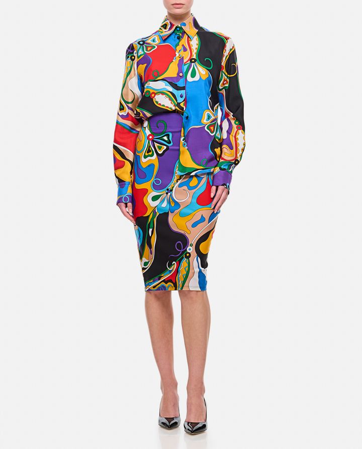 Emilio Pucci GONNA MIDI MULTICOLOR Officina
