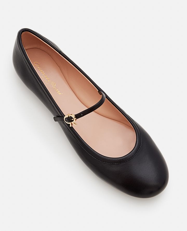 Gianvito Rossi LEATHER BALLET FLAT 2025