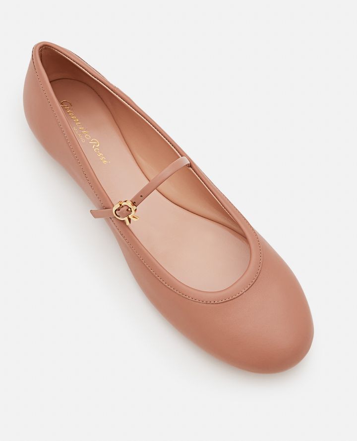 Gianvito Rossi LEATHER BALLET FLAT Italia