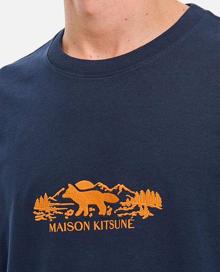 Maison Kitsuné T-SHIRT CON STAMPA Nuova