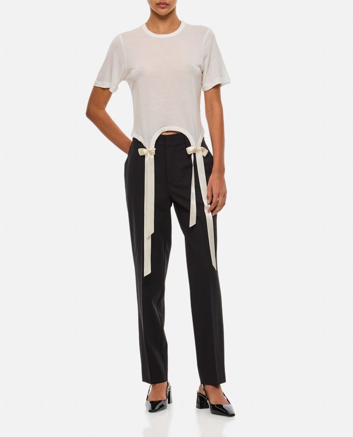 Simone Rocha T-SHIRT CON FIOCCHI Black Friday Prezzi