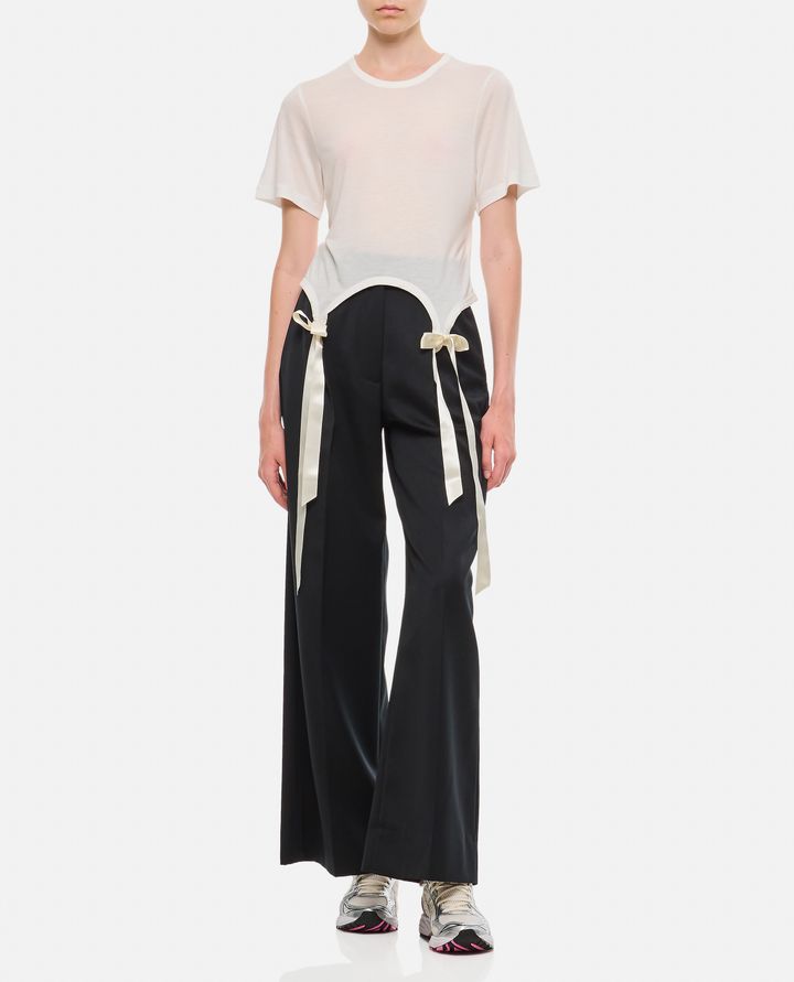 Simone Rocha T-SHIRT CON FIOCCHI Black Friday Prezzi