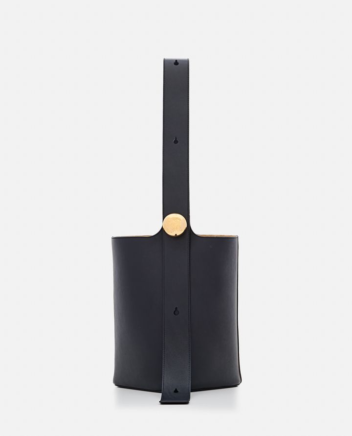 Loewe BORSA MEDIUM PEBBLE IN PELLE NERA DA DONNA - LOEWE 2025