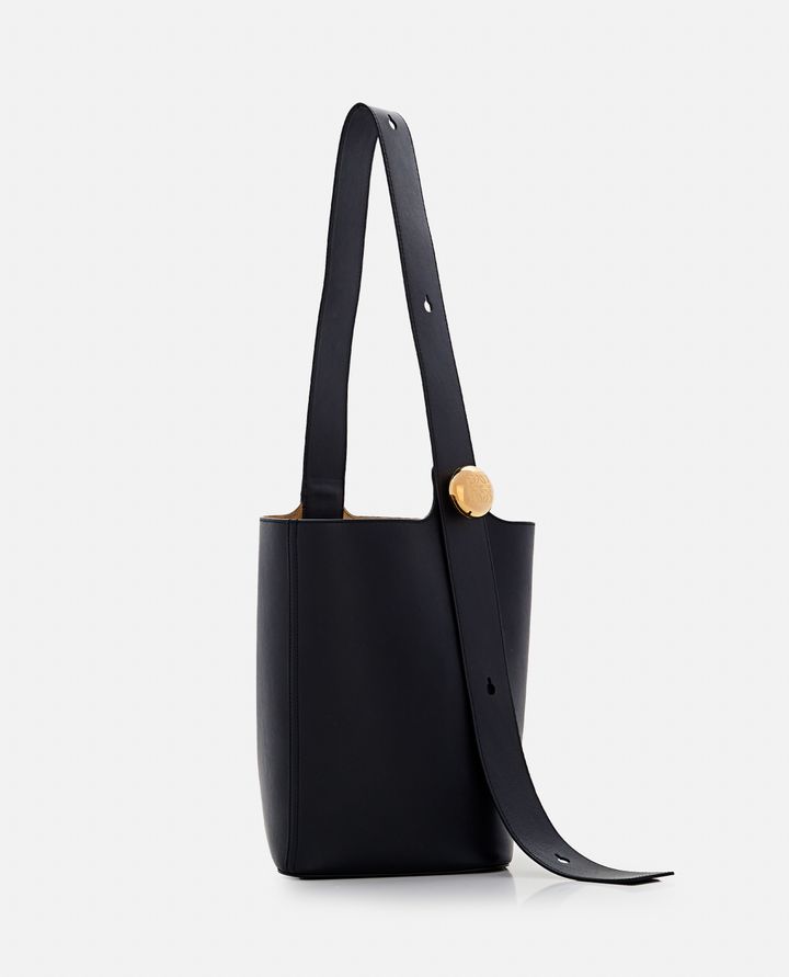 Loewe BORSA MEDIUM PEBBLE IN PELLE NERA DA DONNA - LOEWE 2025