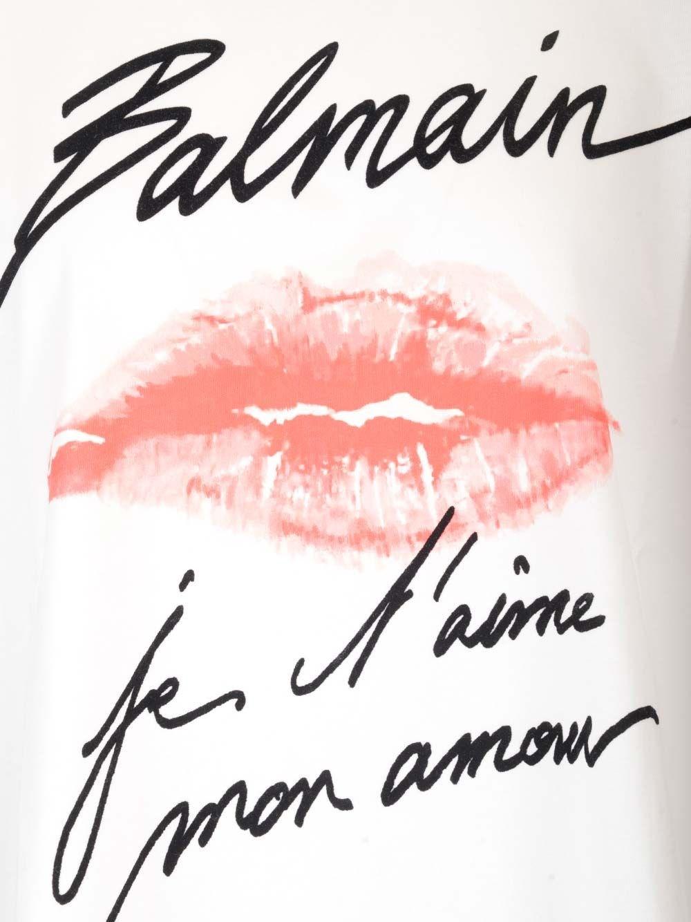 Al Duca D'Aosta Balmain T-shirt "Je t'aime" Limitato a 3 giorni