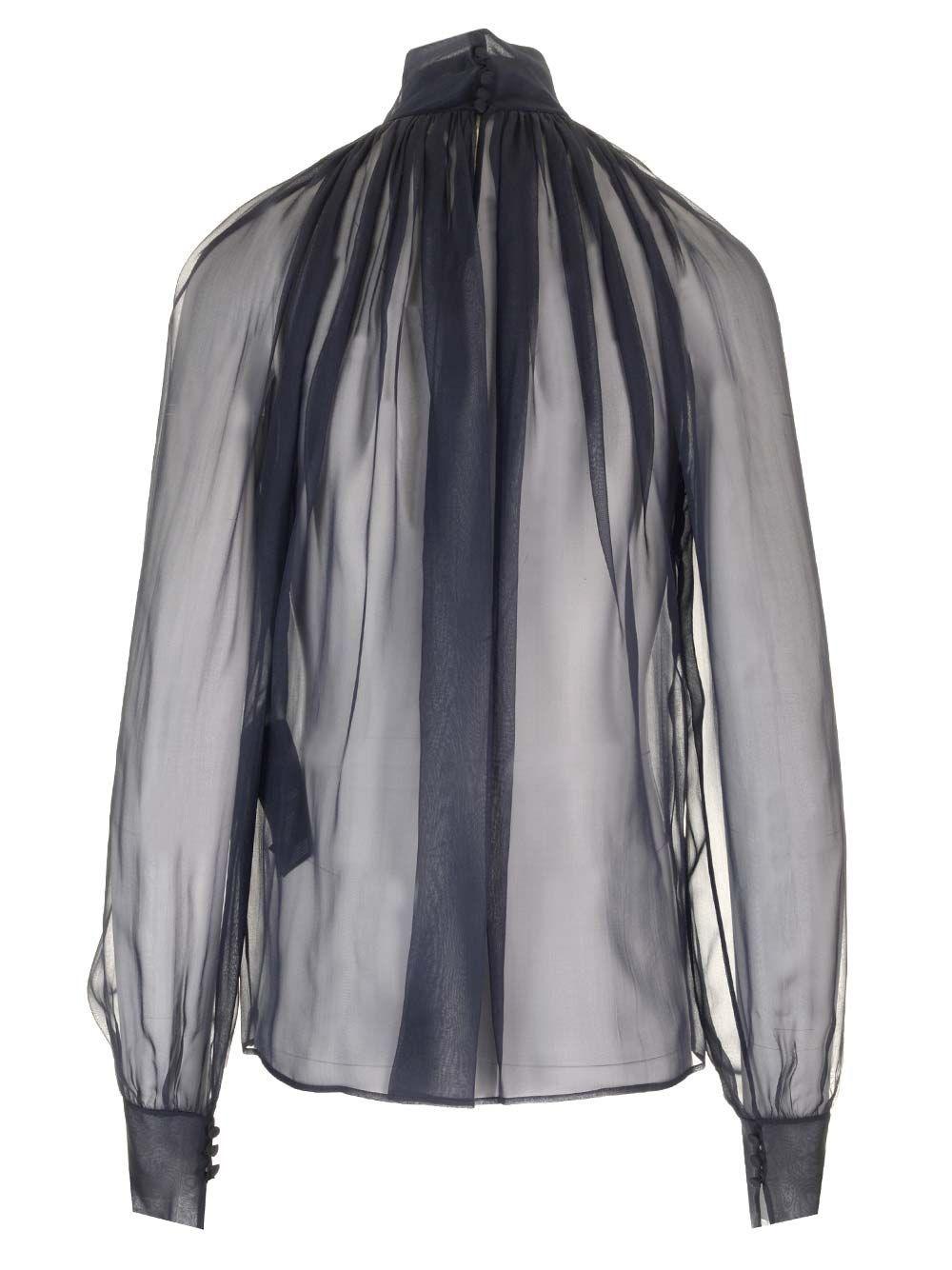Al Duca D'Aosta Saint Laurent Blusa trasparente Black Friday