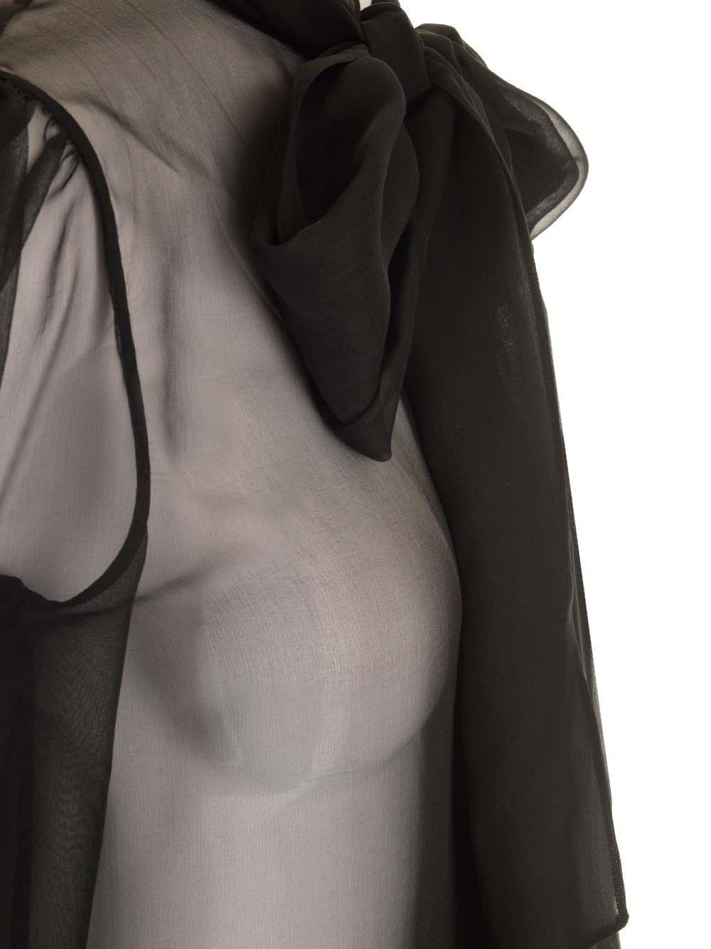 Al Duca D'Aosta Saint Laurent Blusa in mussola di seta Offerta natalizia