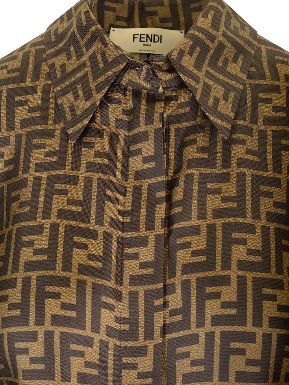 Al Duca D'Aosta Fendi Camicia corta in twill Offerta San Valentino