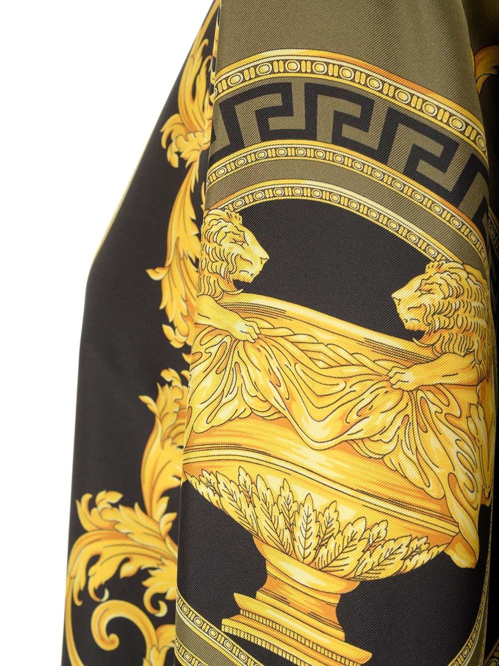 Al Duca D'Aosta Versace Camicia in twill di seta "Barocco" Grandi sconti