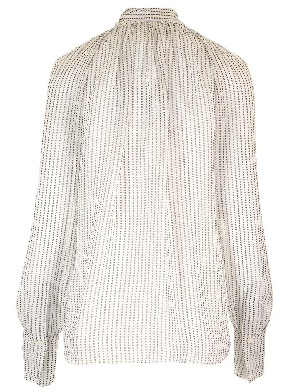Al Duca D'Aosta Givenchy Blusa in seta a pois Liquidazione
