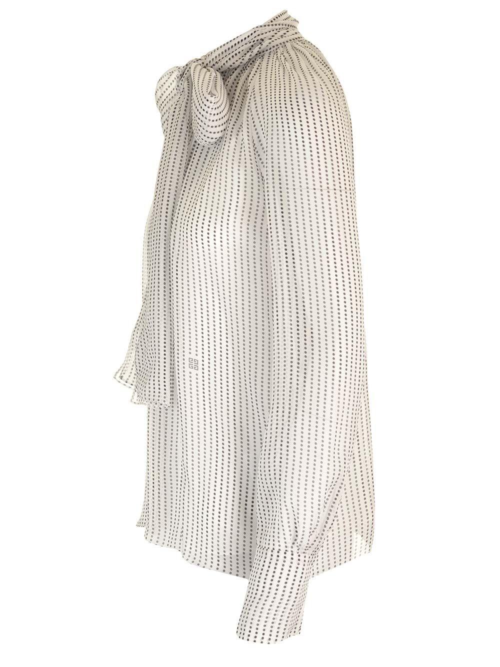 Al Duca D'Aosta Givenchy Blusa in seta a pois Liquidazione