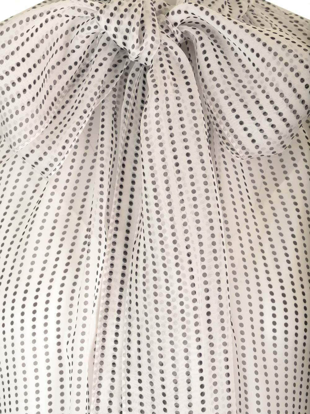 Al Duca D'Aosta Givenchy Blusa in seta a pois Liquidazione