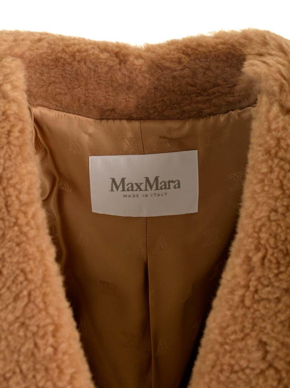 Al Duca D'Aosta Max Mara LOOK 24 - GARDONE TEDDY BIKER SILK CAMEL Fornitura limitata