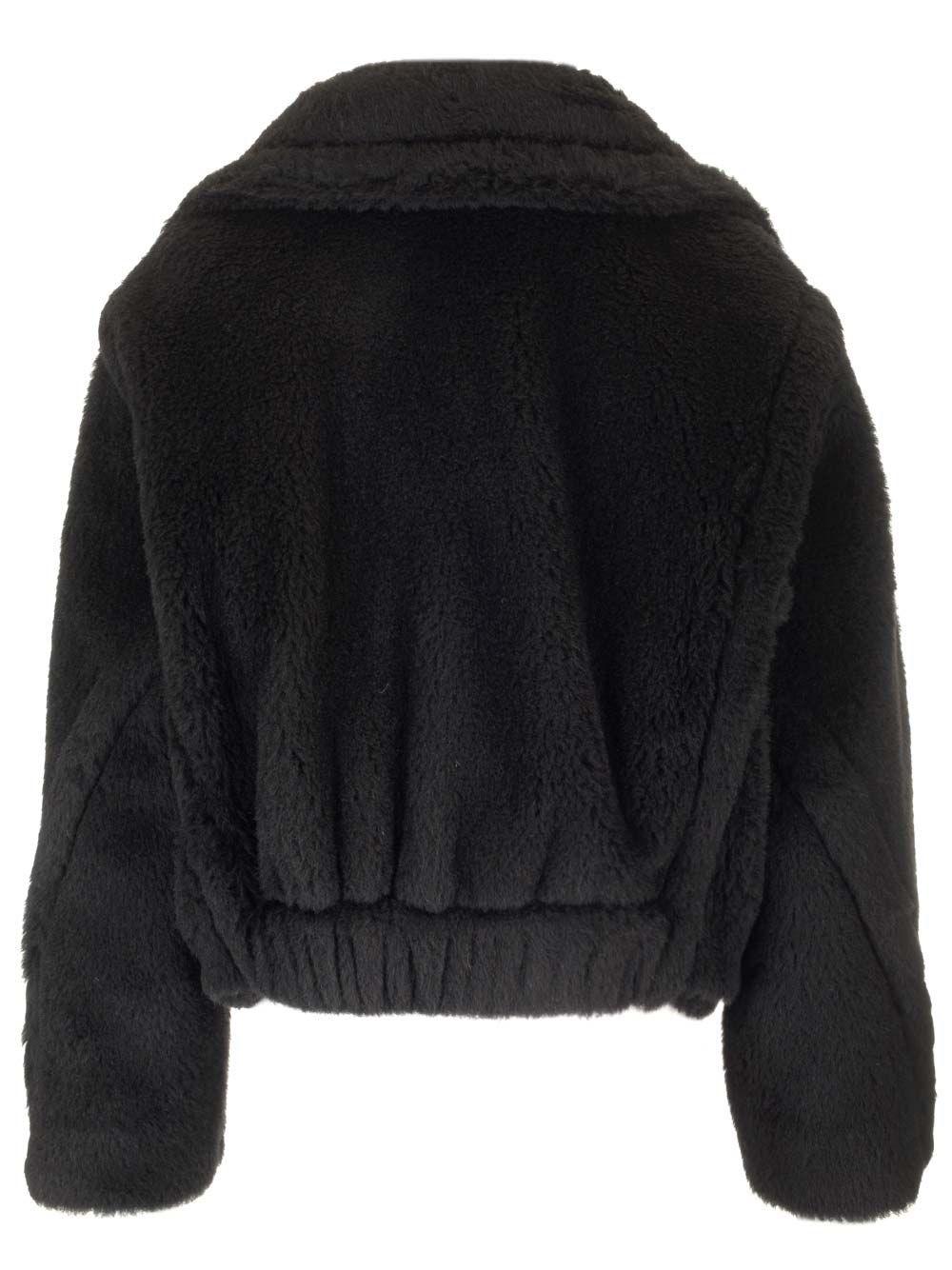 Al Duca D'Aosta Max Mara Giubbotto crop in tessuto Teddy Vendite stagionali