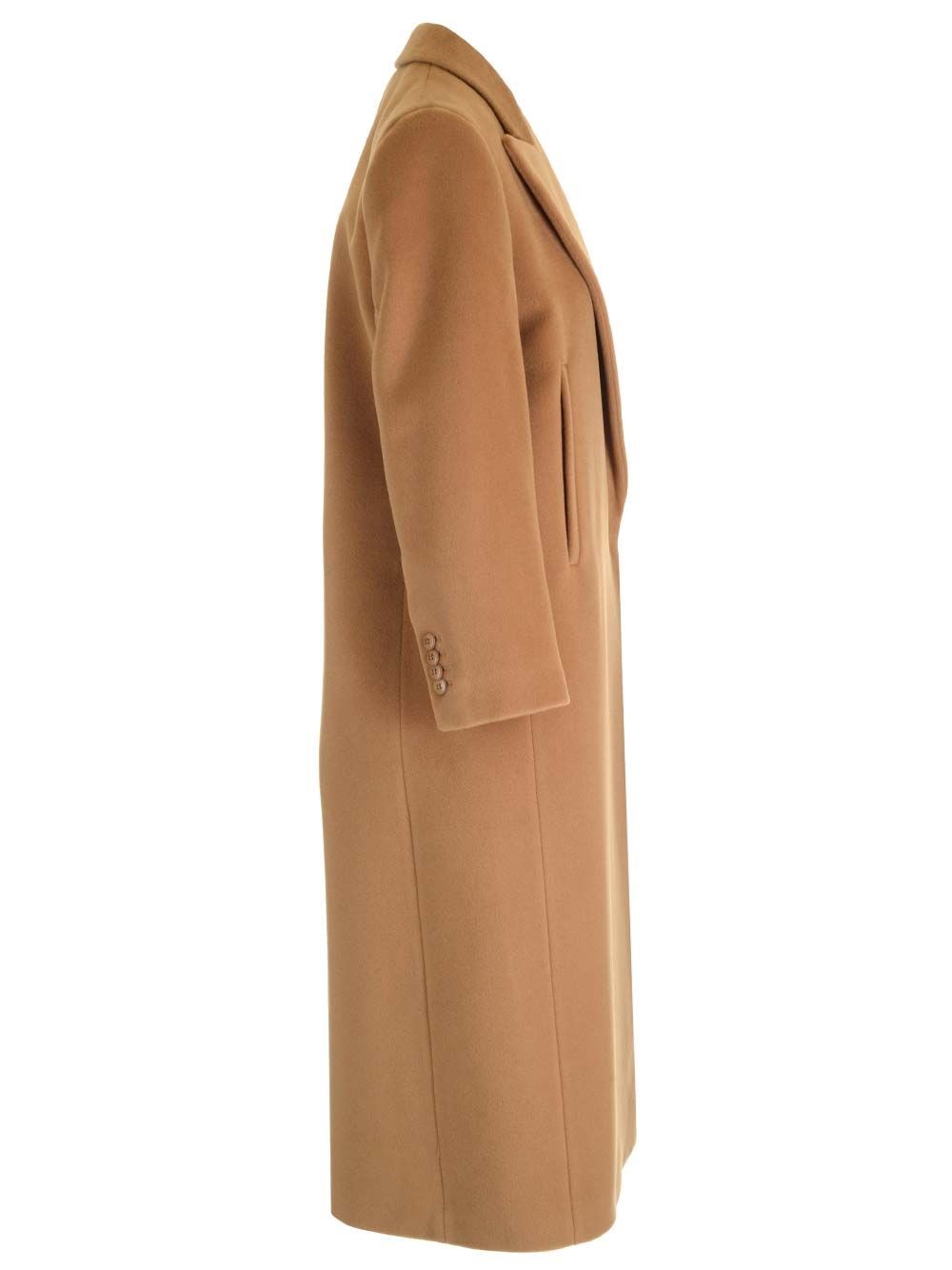 Al Duca D'Aosta Studio Max Mara Cappotto lungo doppiopetto in pura lana Lightning offer