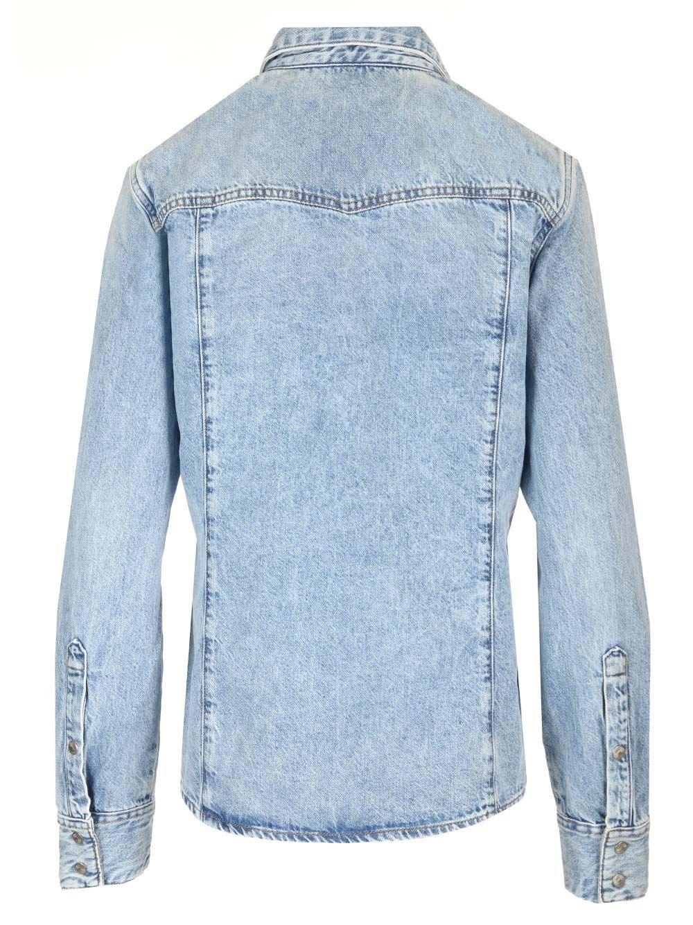 Al Duca D'Aosta Diesel Camicia western in denim Liquidazione