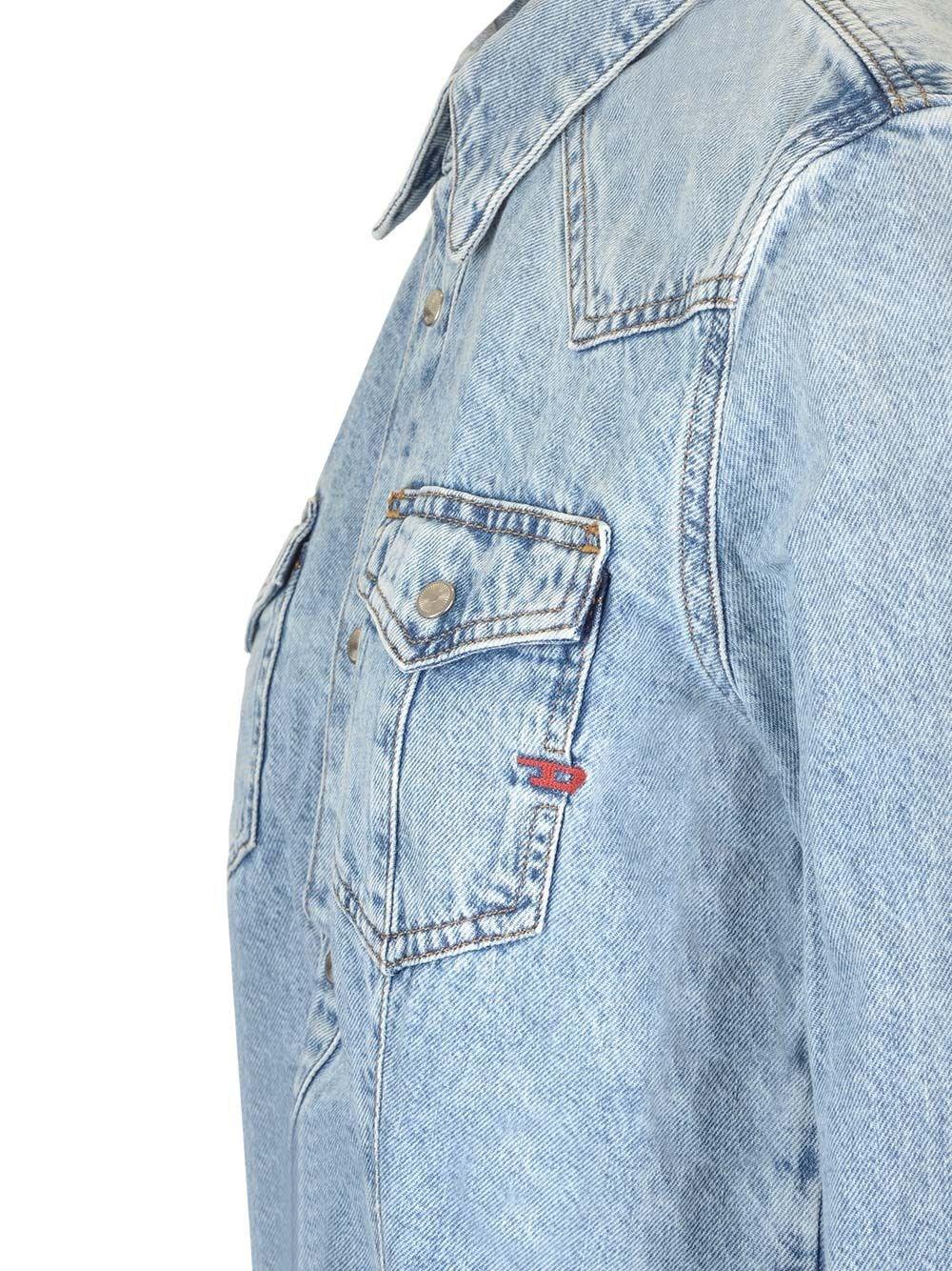 Al Duca D'Aosta Diesel Camicia western in denim Liquidazione