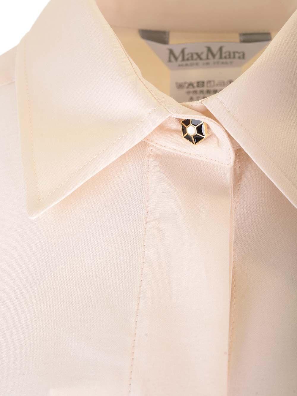 Al Duca D'Aosta Max Mara Camicia in raso di cotone Ritorno libero