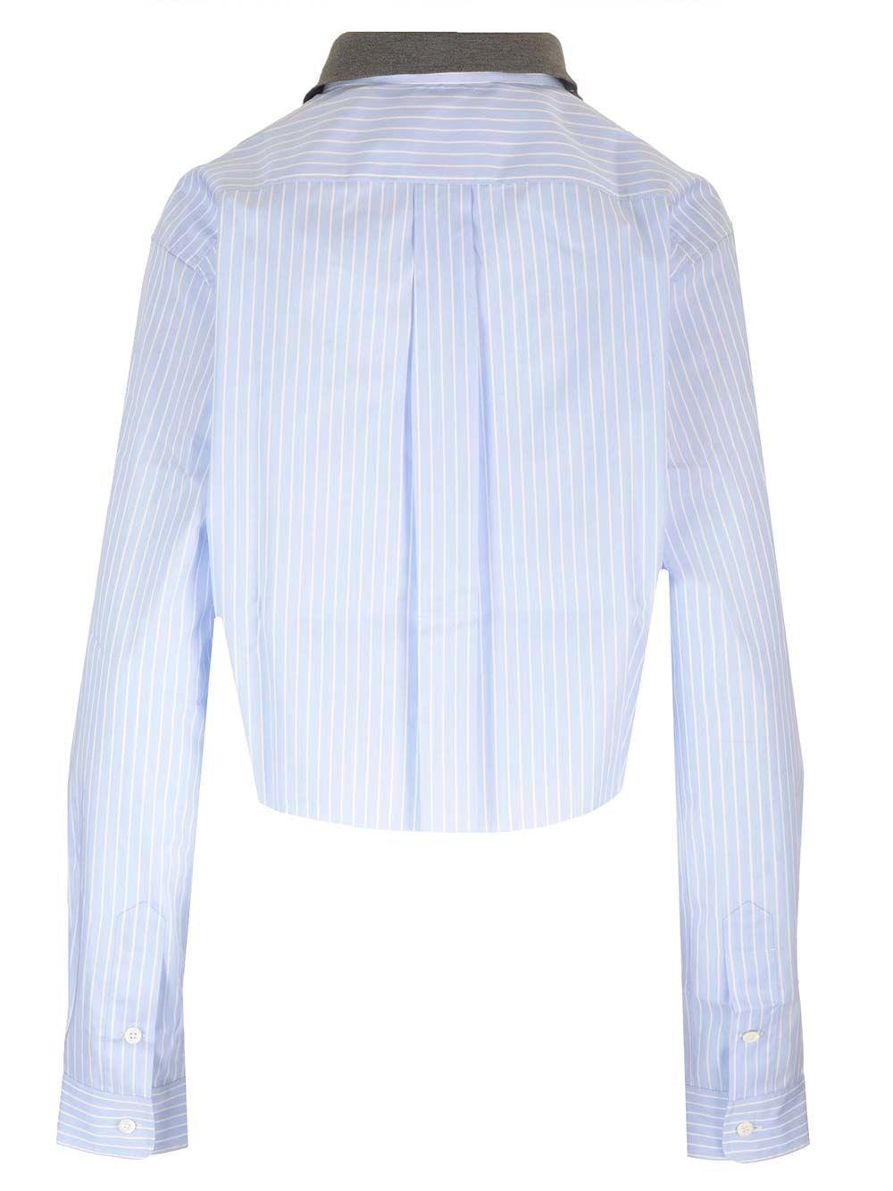 Al Duca D'Aosta Miu Miu Camicia in cotone a righe Promozione temporanea