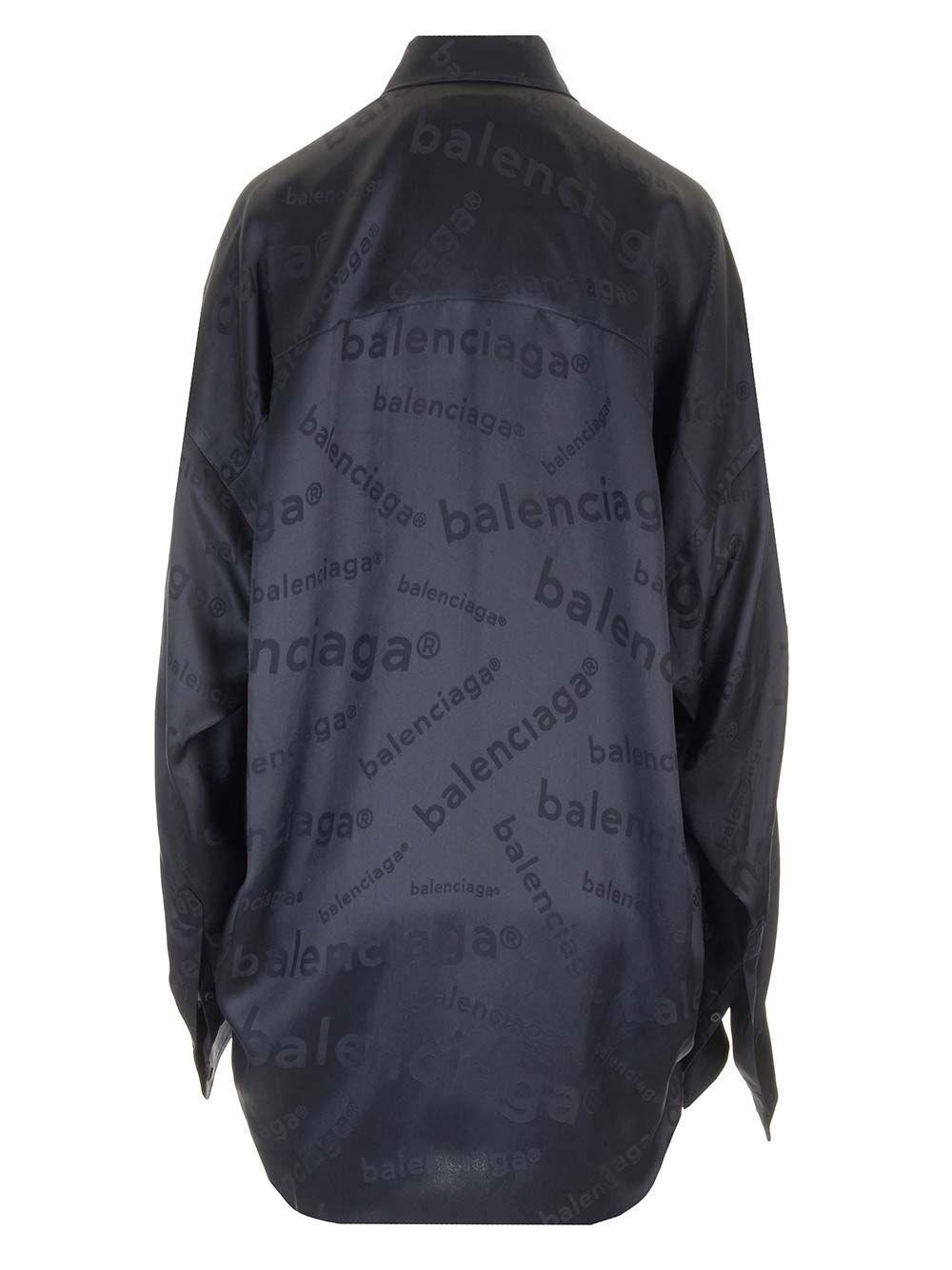 Al Duca D'Aosta Balenciaga Camicia cocoon seta Fino al 50% di sconto