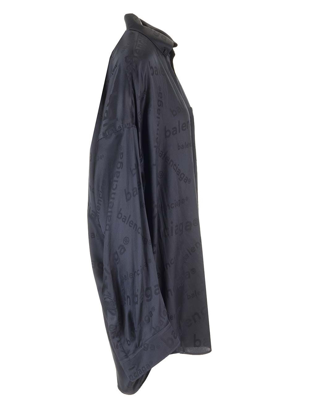Al Duca D'Aosta Balenciaga Camicia cocoon seta Fino al 50% di sconto